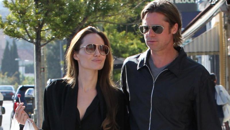 VIDEO! Brad Pitt si Angelina Jolie au inchiriat un tren intreg