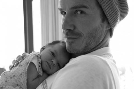 David Beckham si-a pus cei trei fii sa o protejeze pe Harper Seven