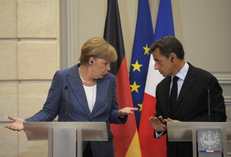 Liderii Frantei si Germaniei vor un "guvern economic comun" pentru zona euro in toate statele zonei