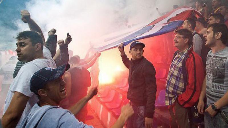 Incidente la Cluj-Napoca inainte de meciul Stelei: Cinci suporteri bulgari, retinuti de politie