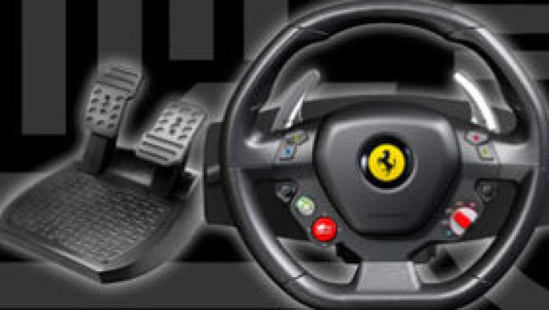 Volan spectaculos Ferrari F458 pentru jocurile video