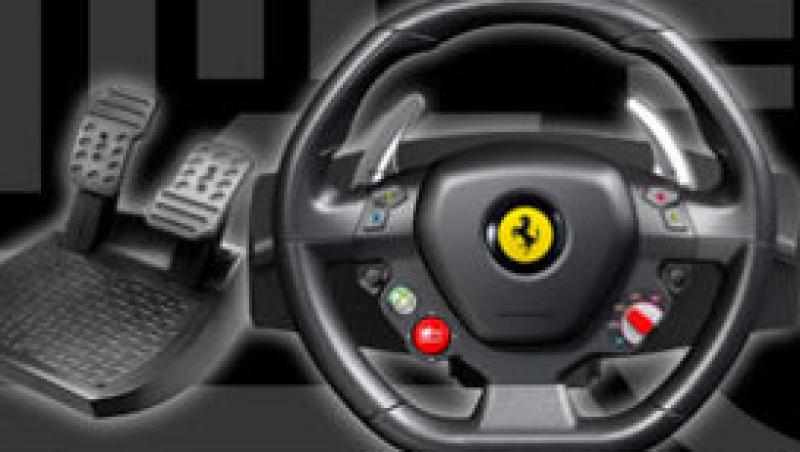 Volan spectaculos Ferrari F458 pentru jocurile video