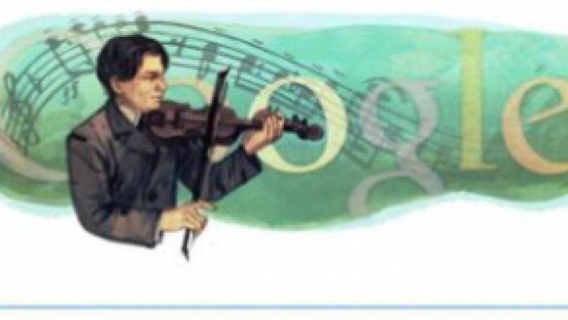 Google ii dedica un doodle lui George Enescu, la 130 de ani de la nasterea compozitorului