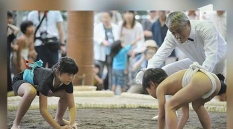 VIDEO! Festival de sumo pentru copii, in Japonia