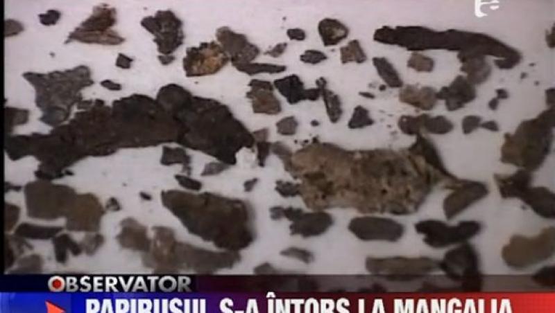 VIDEO! Cel mai vechi papirus gasit in Europa s-a intors in Romania