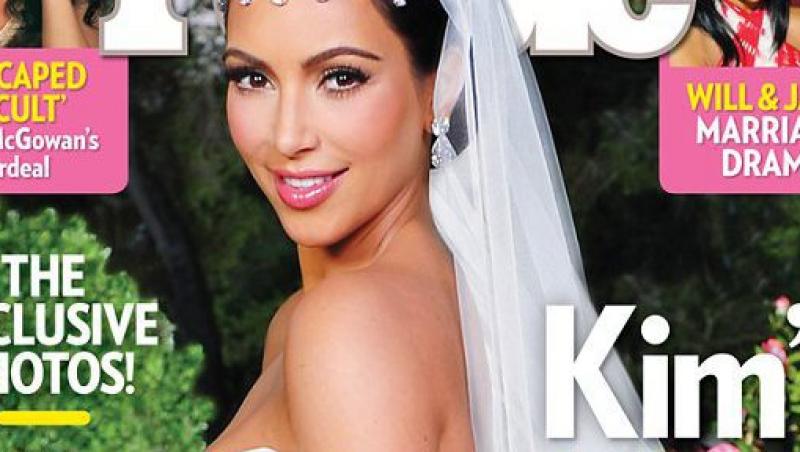 Kim Kardashian si-a scos sotul din pozele oficiale de nunta