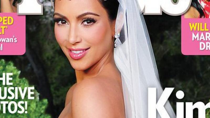 Kim Kardashian si-a scos sotul din pozele oficiale de nunta