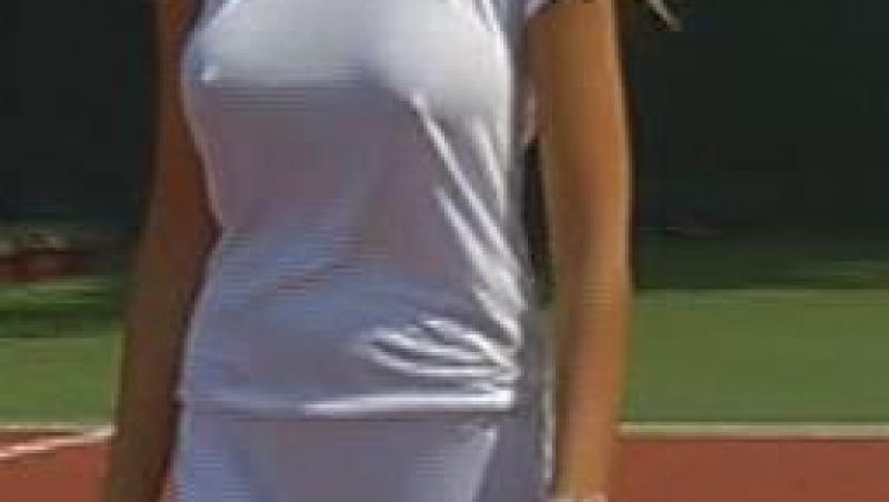 Burlacita Bianca, partida fierbinte de tenis alaturi de unul dintre pretendentii sai