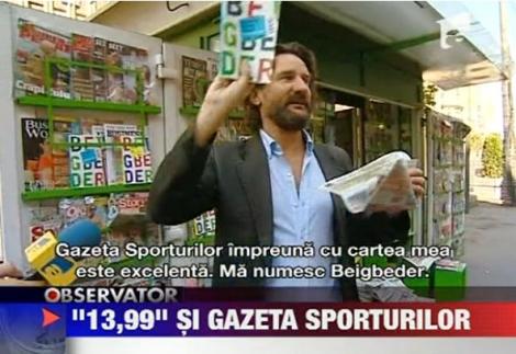 VIDEO! Cartea lui Frederic Beigbeder, "13,99", la chioscuri numai cu Gazeta Sporturilor