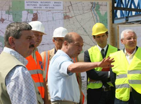 Traian Basescu: "Autostrada Bucuresti-Ploiesti, un test pentru constructorii romani"