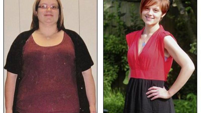 FOTO! Supertransformare: cum a slabit o tanara 70 kilograme in 11 luni!