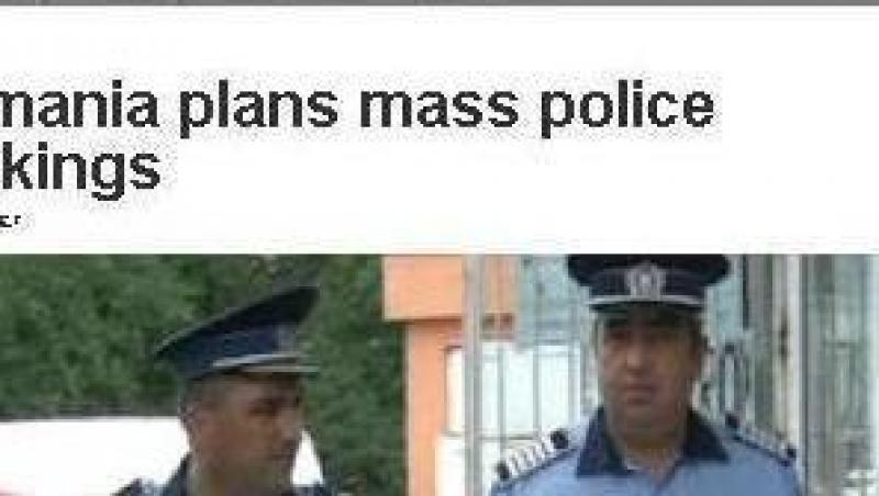 Disponibilizarile din MAI, pe Euronews: Concedieri in masa printre politisti