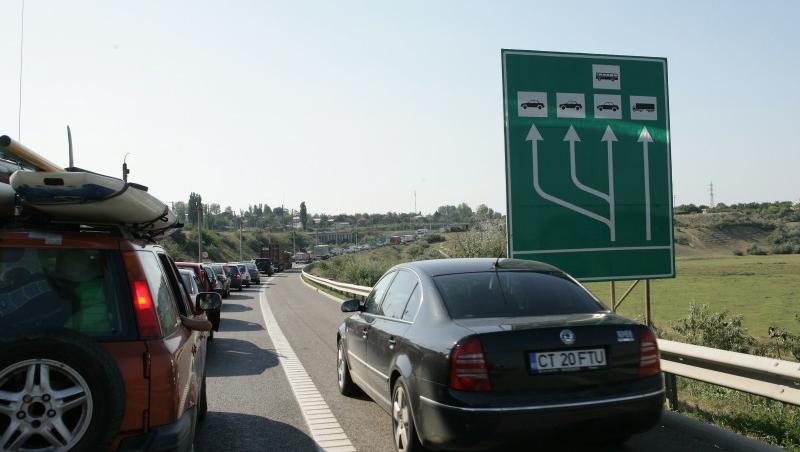 Circulatia pe Autostrada Soareului, ingreunata din cauza numarului mare de turisti
