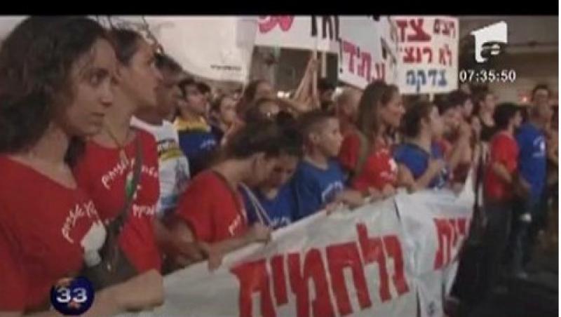 VIDEO! Israelienii au iesit cu miile in strada pentru a protesta fata de preturile mari ale caselor