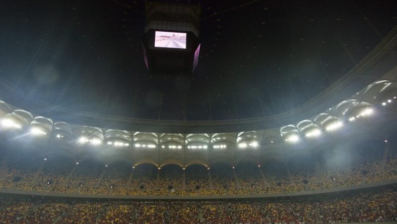 Numai aprinderea si stingerea luminilor pe National Arena costa 60.000 de euro!