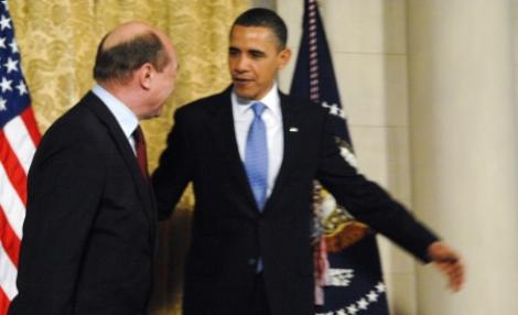 Traian Basescu se intalneste cu presedintele Obama, in vizita oficiala din SUA