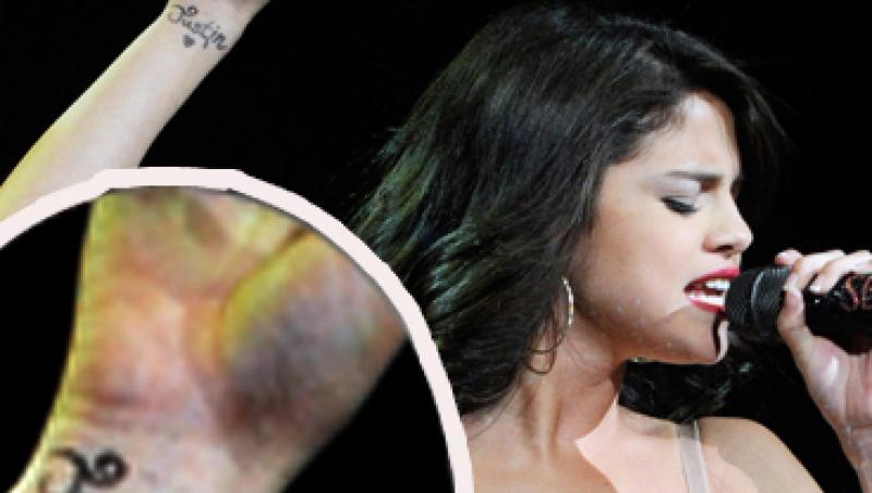 FOTO! Selena Gomez si-a tatuat numele lui Justin Bieber!