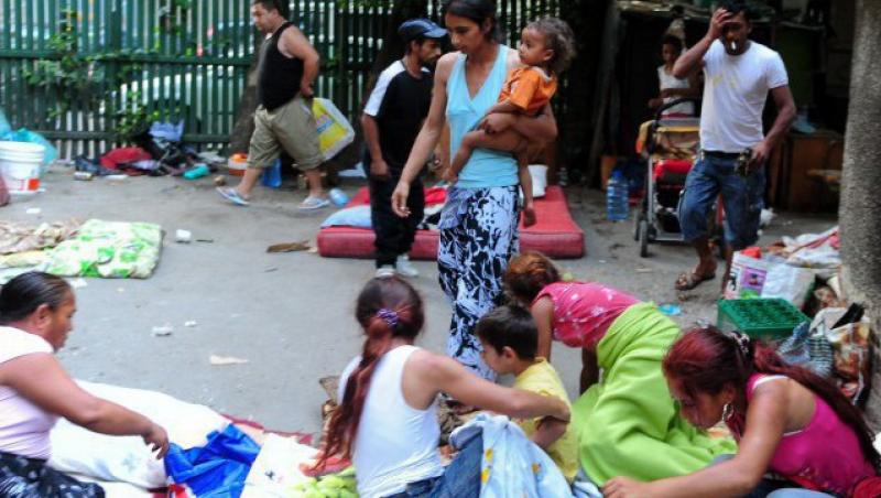 VIDEO! Bucuresti: Scandal intre doua familii de romi, din cauza unei taxe de protectie