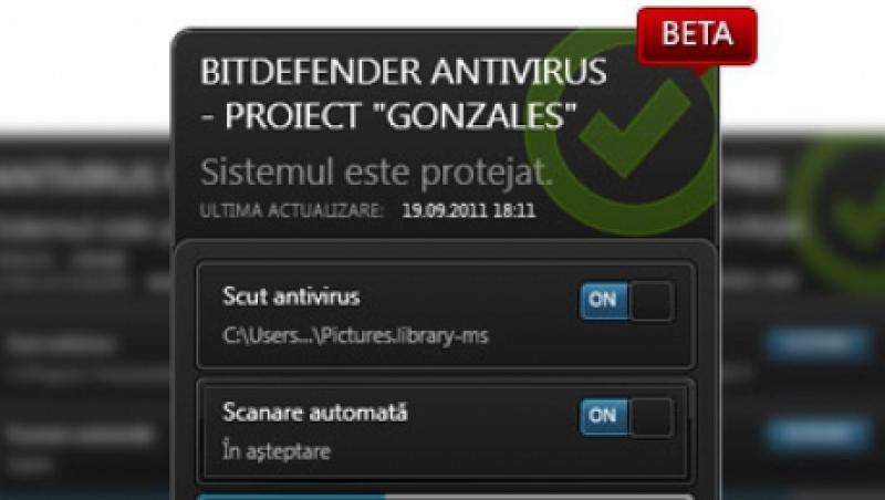 Proiect “Gonzales”, un nou concept antivirus de la BitDefender