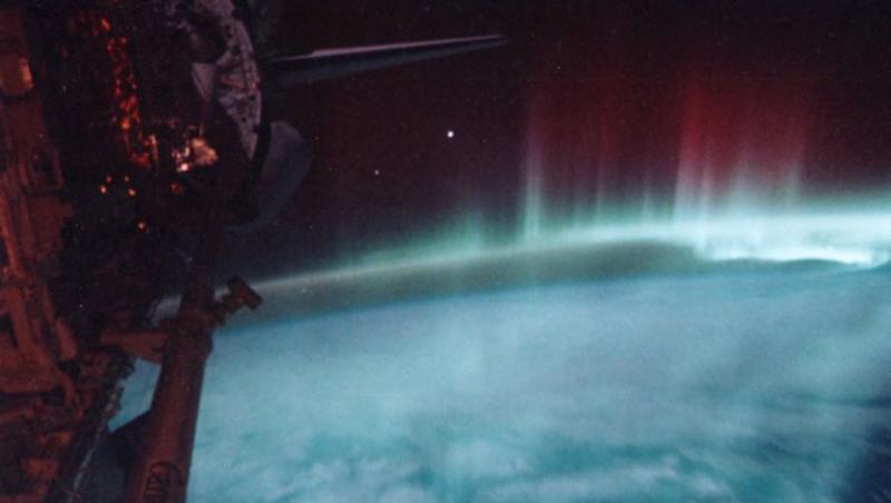 VIDEO! Vezi aurora australa filmata de la bordul Statiei Spatiale Internationale!