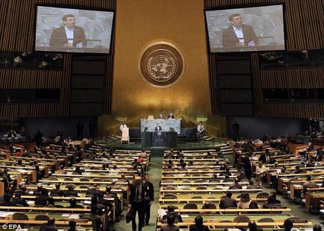 Presedintele iranian, Mahmoud Ahmadinejad, a socat ONU: Atentatele de la 9/11, un "mister"