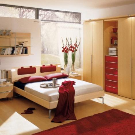 FOTO! Culoarea rosie - pasiunea din dormitor