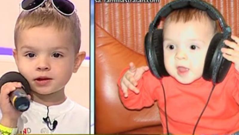 VIDEO! Fiul de doi ani al lui Pavel Stratan se lanseaza in showbiz!