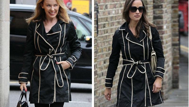 FOTO JENANT! Kylie Minogue si Pippa Middleton, imbracate identic