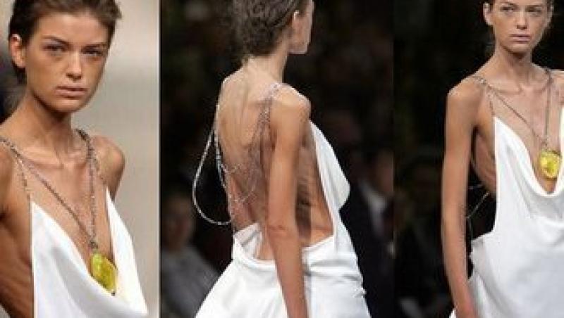 SOCANT! Manechine anorexice la saptamana modei de la Milano