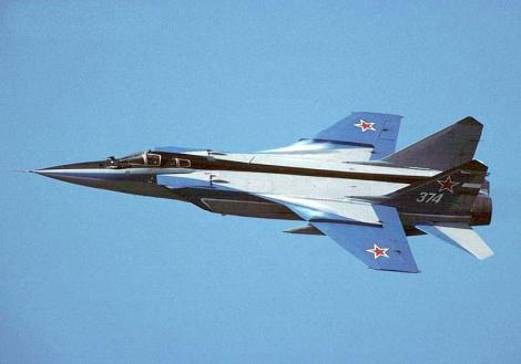 Un avion de vanatoare rusesc, de tip MiG-31 Foxhound, s-a prabusit in Urali