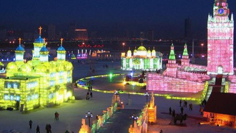 VIDEO! Vezi orasul de gheata din Moscova!