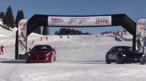 VIDEO - Drift time! Felipe Massa, Fernando Alonso si FF, primul Ferrari 4x4