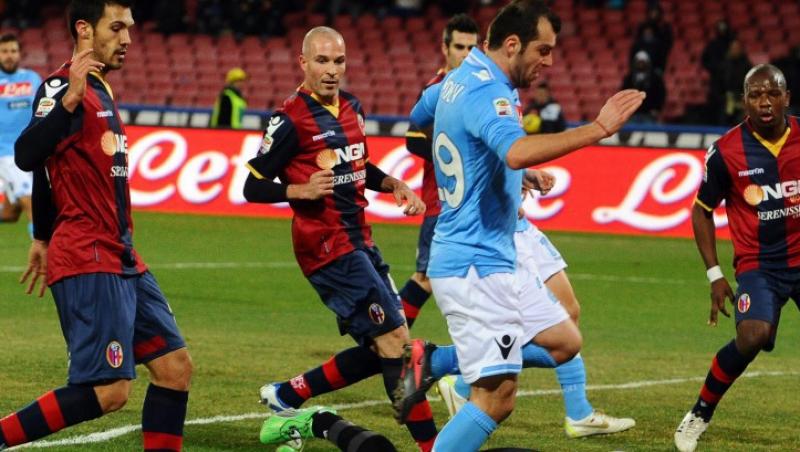 Napoli - Bologna 1-1 / Trupa lui Mazzari se departeaza de Liga