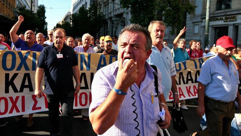Greva generala de 24 de ore si miting de amploare in Grecia