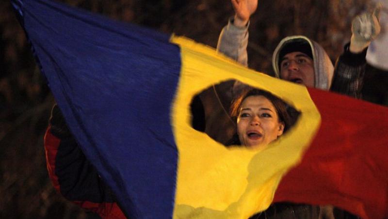 Romanii protesteaza si in fata ambasadei de la Viena, sub sloganul 