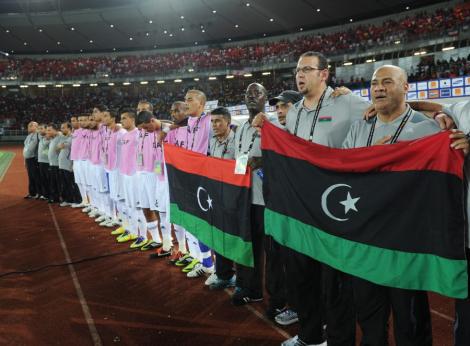 FOTO! Libienii si-au prezentat noul steag la Cupa Africii pe Natiuni