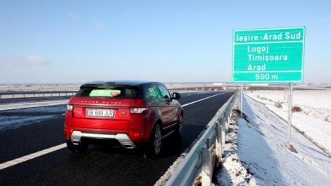 Evoque testeaza autostrada Arad-Timisoara - epilog