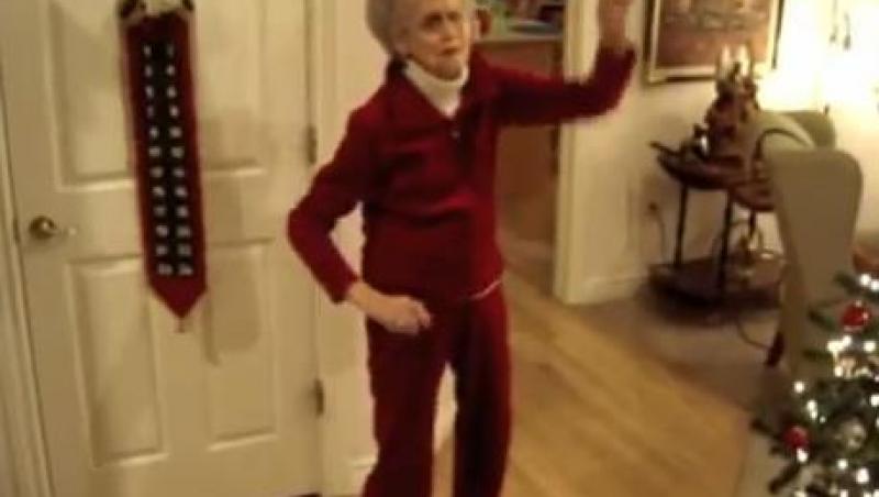 VIDEO! Are 90 de ani, dar adora sa danseze!