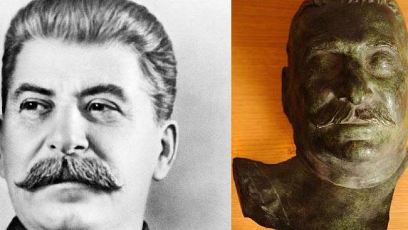 O sculptura cu chipul dictatorului Stalin, aproape 5.000 de lire
