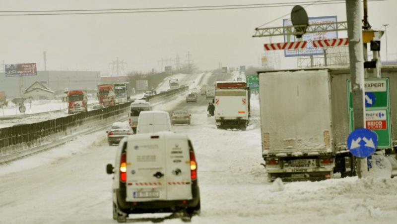 UPDATE! Cosmarul alb continua: Autostrada A2 ramane blocata