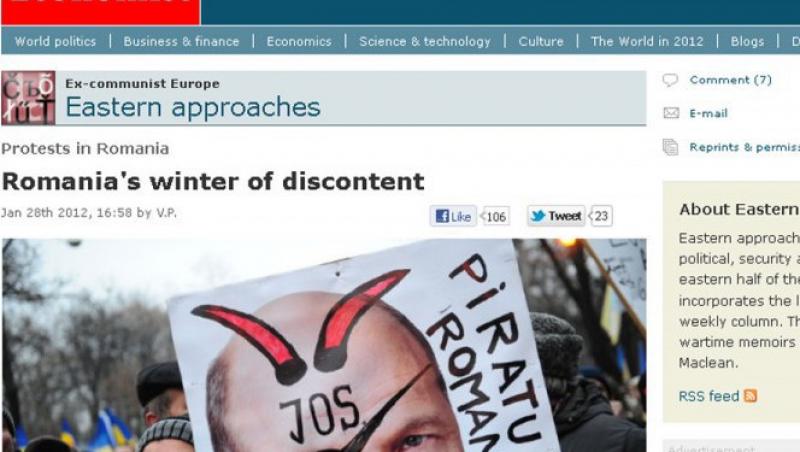 The Economist: Iarna nemultumirii in Romania