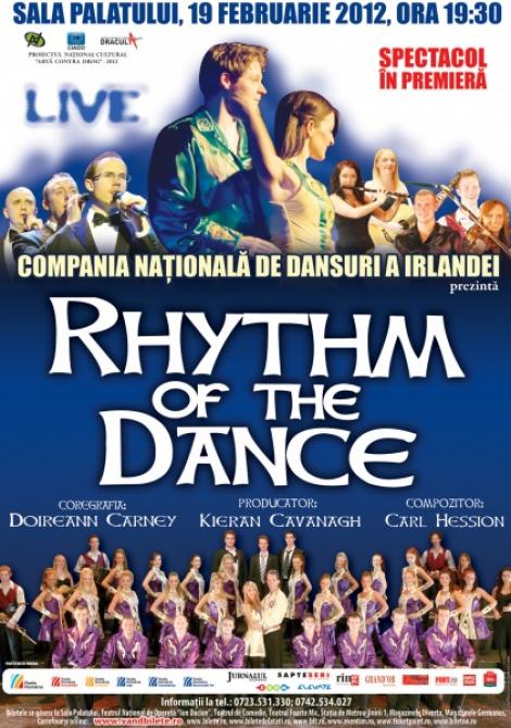 Compania Nationala de Dansuri a Irlandei prezinta Rhythm of the Dance la Sala Palatului
