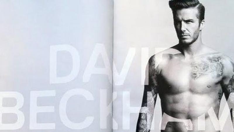 FOTO! David Beckham, la bustul gol pentru H&M!
