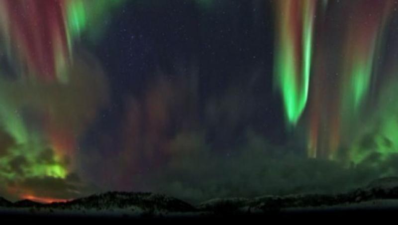 FOTO! Aurora Boreala, spectacol inedit pe cerul Norvegiei