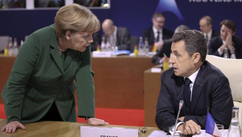Merkel si Sarkozy, fata in fata cu provocarile anului 2012