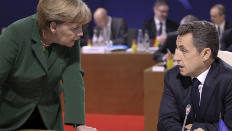 Merkel si Sarkozy, fata in fata cu provocarile anului 2012
