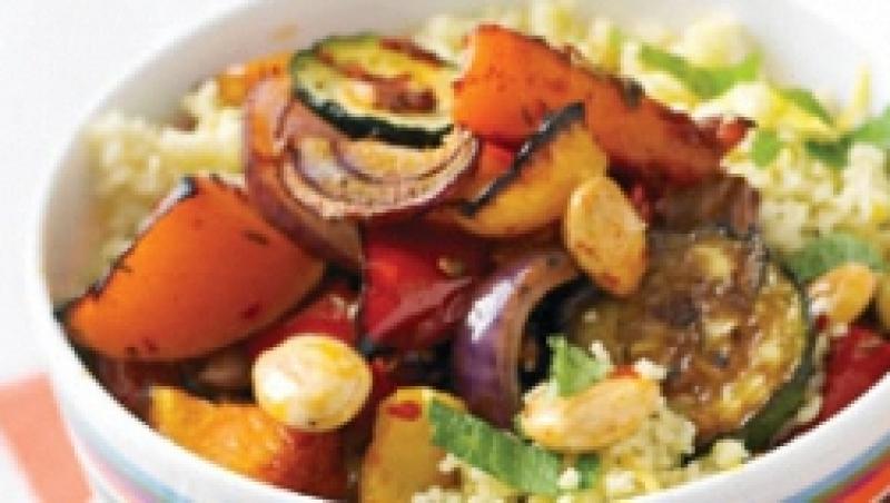 Reteta usoara: Salata de legume coapte cu cuscus