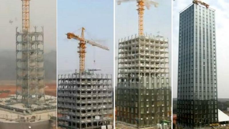 Un hotel de 30 de etaje a fost construit in 15 zile