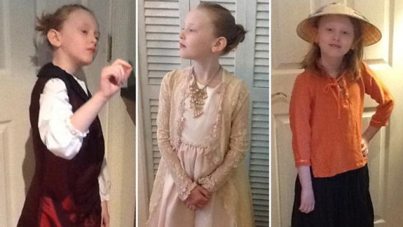 VIDEO. Istoria, mana-n mana cu moda: O fata de 8 ani se imbraca in fiecare zi intr-un personaj istoric feminin