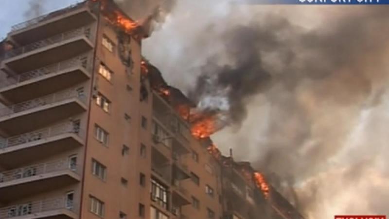 UPDATE! Aproape 100 de apartamente au fost distruse in urma incendiului de la complexul rezidential din Bucuresti
